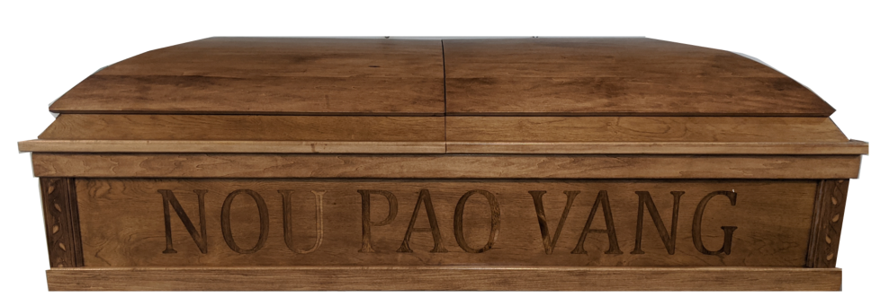 CUSTOM NAME ENGRAVED CASKET